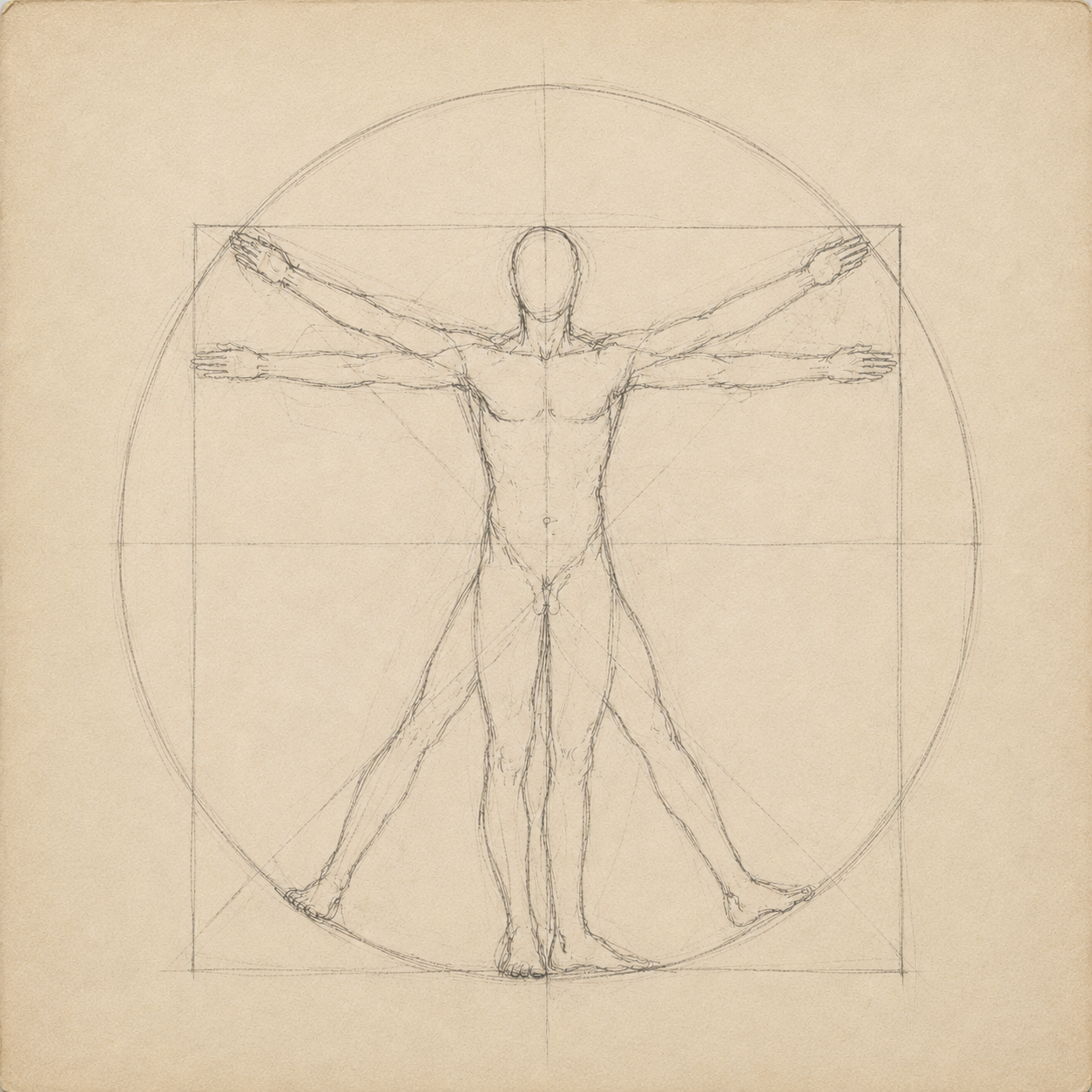 Vitruvian study — the proportional standard